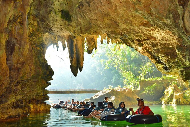 1 day Yogyakarta Tour Jomblang cave and Pindul Cave tubing - Pindul Cave: a calm float after the mud