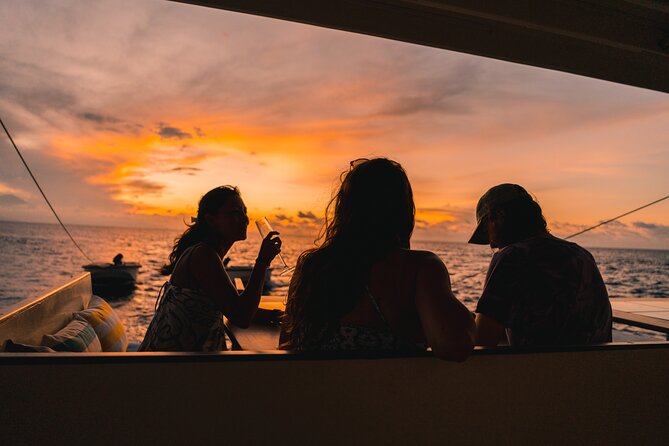 4-in-1 • Gili Islands Snorkel & Sunset Half-day Catamaran Cruise - Gili Trawangan, Gili Meno, and Gili Air by water