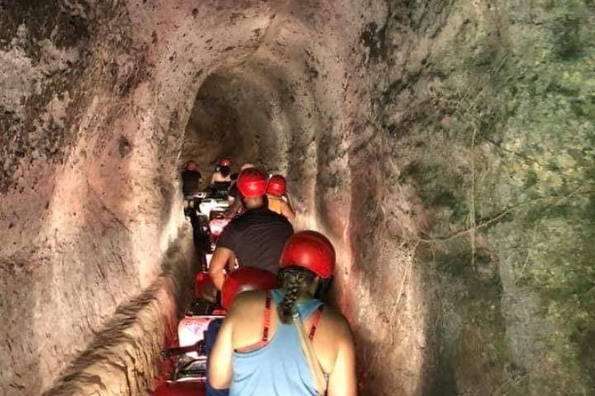 ATV Quad Bike Through Tunnel and Waterfall in Bali - From village lanes to rice paddies