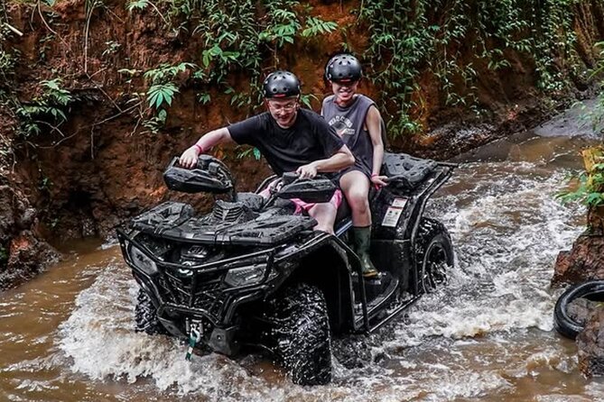 Bali Adventure ATV Quad Bike, Monkey Forest and Waterfalls - Cooling off at Tegenungan Waterfall