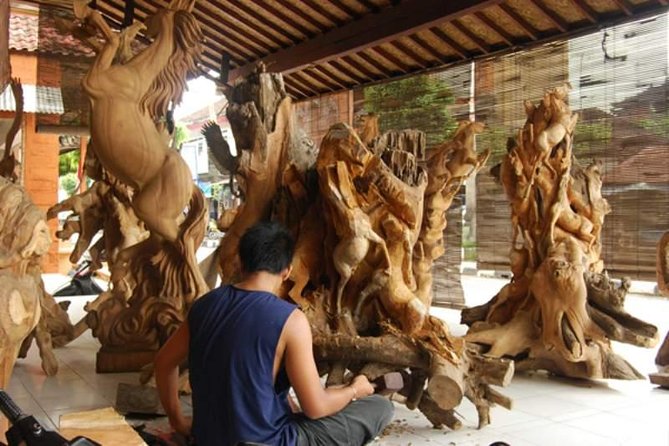 Bali Arts shopping with temples-waterfall visit. - Elephant Cave and a ninth-century setting