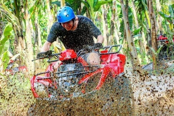 Bali ATV Quad Adventure Ubud Monkey Forest and Waterfall - Tegenungan Waterfall in a quick visit
