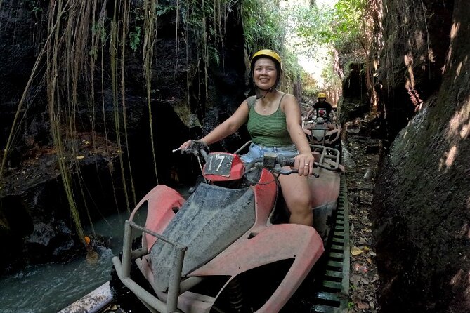 Bali ATV Ride Ubud Waterfall, Ricefield,River,Barong Cave, Lunch - Rice fields and the waterfall stop