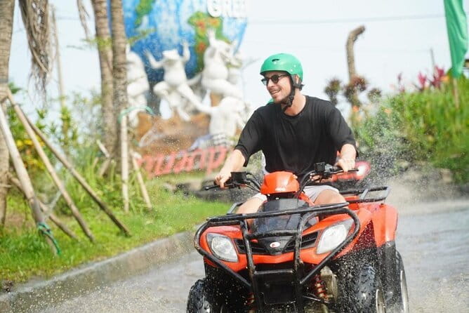 Bali ATV Ride with Waterfall Dragon Cave and Lunch by Penidago - Jungle, rice fields, river, and Dragon Cave