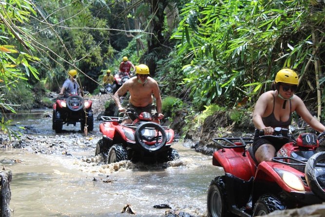 Bali Atv Riding through Cave and Waterfall - A muddy route through Singapadu