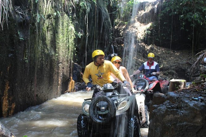 Bali Atv Riding through Cave and Waterfall - Village lanes and rice paddies first