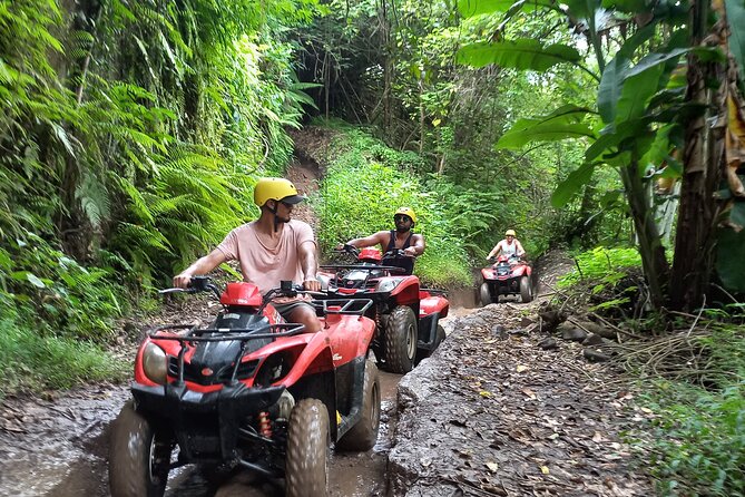 Bali : Gorilla Cave ATV & Ubud White Water Rafting With Lunch - The ATV ride through rice fields and jungle