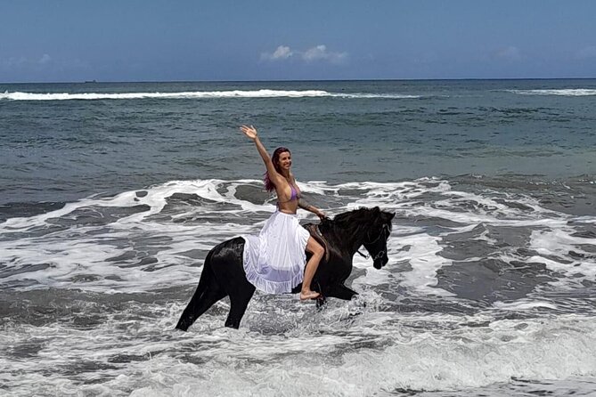 Bali Horse Riding Trot & Canter Saba Beach with Local Temple - Key points at a glance