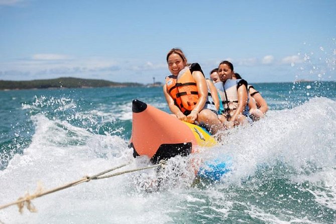 Bali Parasailing Adventure,Banana Boat,Jet Ski and Donut Boat with Transfers - Four Bali thrills at Tanjung Benoa