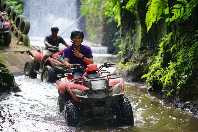 Bali Quad Bike Through Gorilla Cave - Monkey Forest and Waterfall - Tegenungan Waterfall adds a strong nature stop