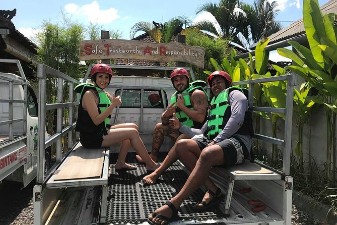 Bali Rafting Including Lunch and Transport - High riverbanks, rice fields, and rural Bali