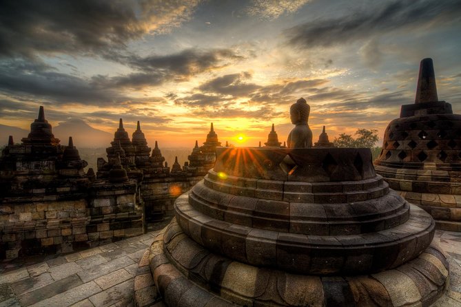 Borobudur Sunrise from setumbu Hill , Merapi Volcano & Prambanan Full Day Tour - Entering Borobudur after the sunrise view