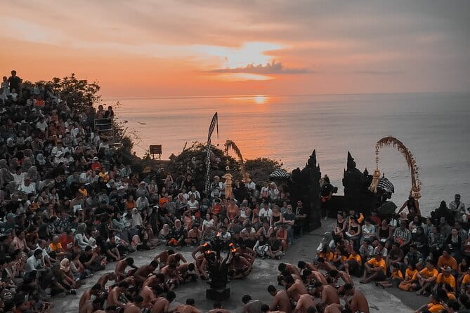 Full Day Private Tour to Ubud Waterfall and Uluwatu Sunset - Walking down to Tegenungan Waterfall