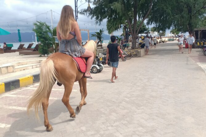 Horse Ride On The Beach Gili Islands - From hotel reception to the horses