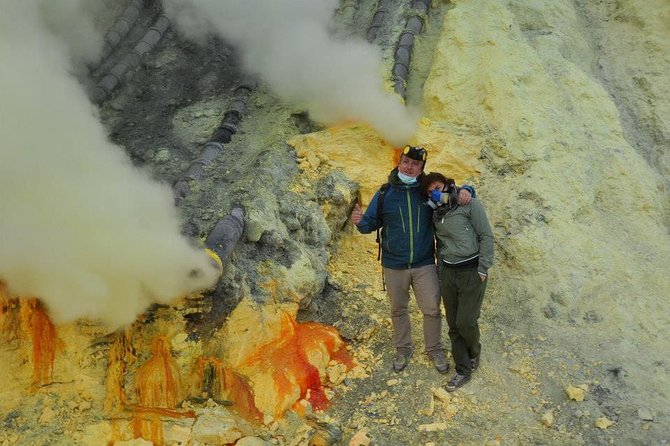 Ijen Blue Fire & Sunrise Sharing Tour - Descending toward the blue fire