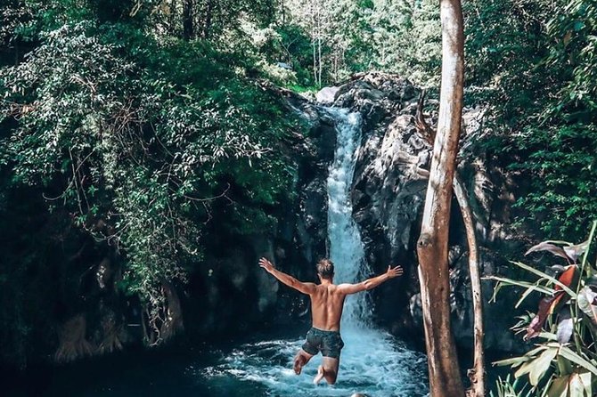 Jumping Sliding at Aling- aling Waterfall - Wanagiri Hidden Hill - Handara Gate - A long North Bali day made easier by private transport
