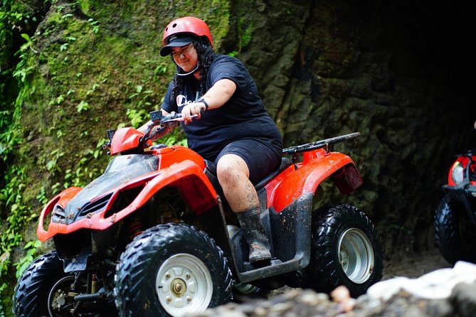 Jungle ATV Quad Bike Through Gorilla Face Cave - Who will enjoy this ATV adventure most