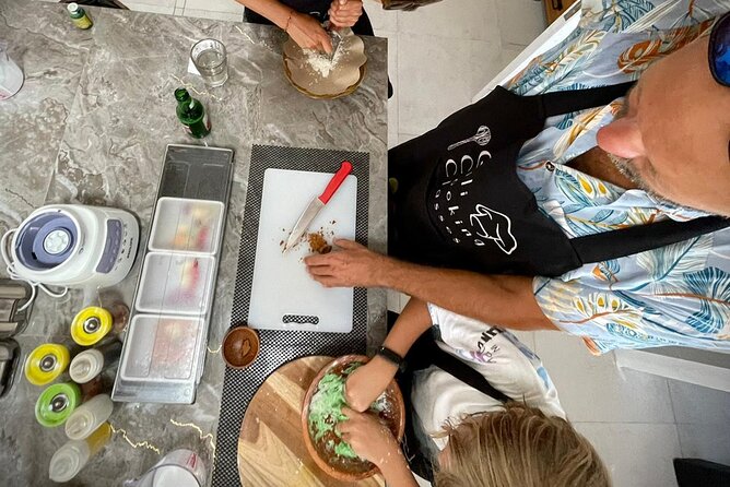 Learn to cook Indonesian food at Gili Cooking Classes Trawangan - An open-air setting beside the harbor