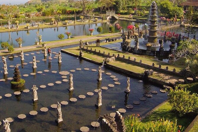 Lempuyang Luhur Temple Gate Of Heaven Tour Car Charter - Virgin Beach with Lombok in the distance