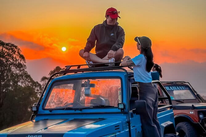Mount Batur Sunrise Jeep & Cleansing Ritual at Tirta Empul Temple - Walking across Mount Batur’s black lava