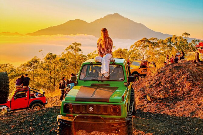 Mount Batur Sunrise Jeep Tour with Optional Activities - Black Lava after the sun comes up