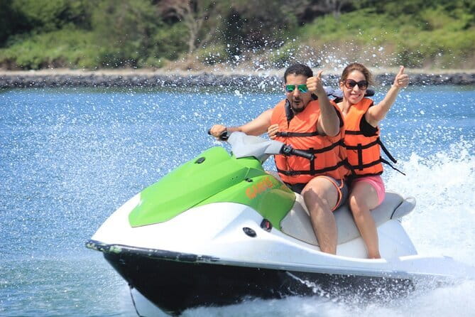 Nusa Dua Marine Jet Ski and Parasailing Adventure with Hotel Pick up - The briefing, life jacket, and first practical steps