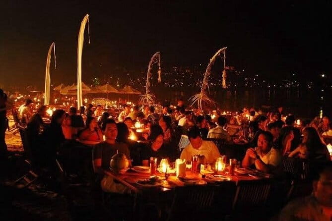 Romantic Seafood Dinner at Jimbaran Beach Bali include Sunset - What the two-hour evening looks like