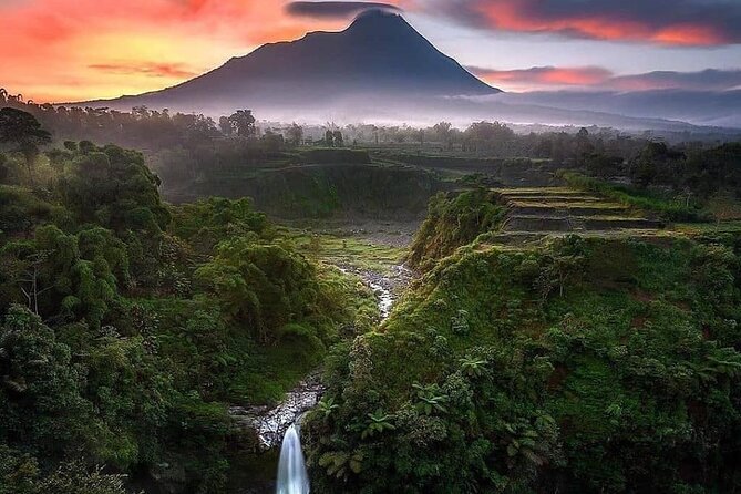 Selogriyo Temple and Trekking Java Rice Terraces, hidden waterfall -Nature Java - Selogriyo Temple rewards a quiet visit