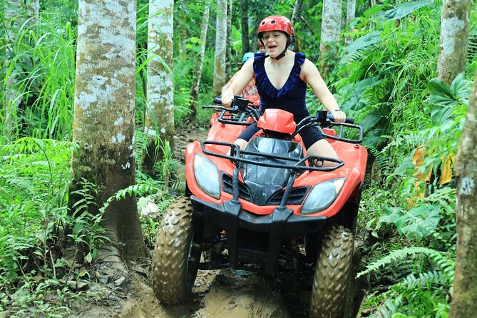 Ubud ATV Ride through River Jungle Rice Fields Puddles - Gorilla Cave, the unusual highlight