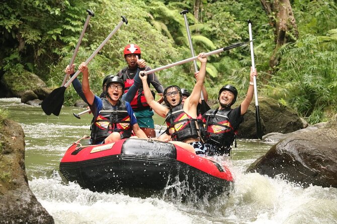 Ubud Bali ATV Quad Bike Legong Temple cave with Lunch and Pool - Rafting the Ayung River through Ubud