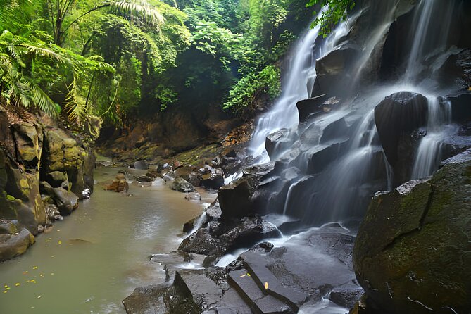 Ubud Bali: Rice Terrace, Waterfall and Tirta empul Day Tour - Two hours at Kanto Lampo Waterfall